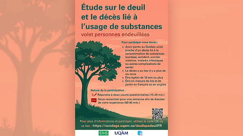 Étude sur le deuil et le décès lié à l’usage de substances