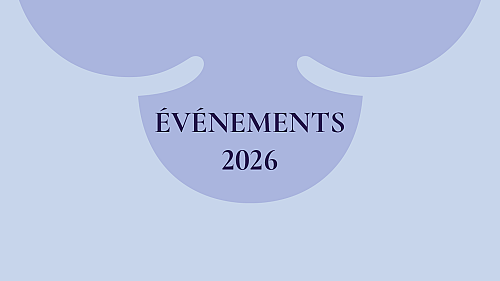<h2>Liste des événements à venir jusqu'en août 2026</h2>