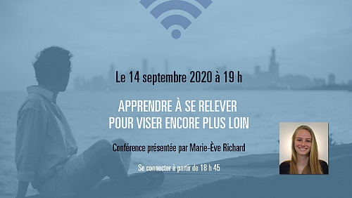 <h1>14 septembre 2020 : Apprendre à se relever pour viser encore plus loin</h1>